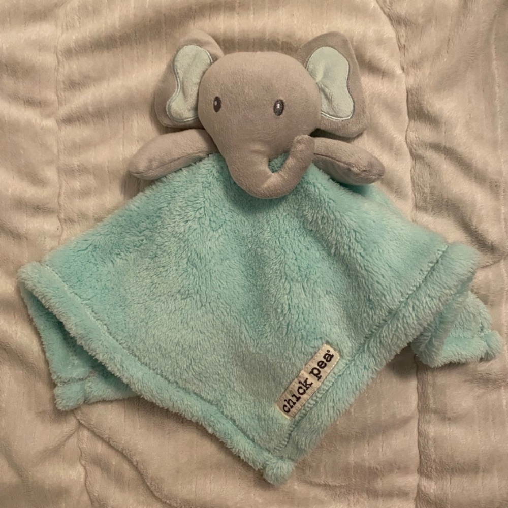 Chickpea Elephant Plush Baby Security Blanket Lovey